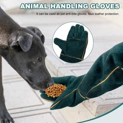 23.7″ Animal Handling Gloves – Bite Proof, Long Protective, Durable Gloves fo…