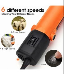 Sheep Shears Electric 550W – Professional Sheep Clippers Two Blades &large Dog..