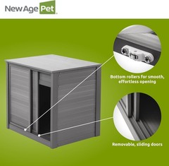 Small Ecoflex Storage Cabinet for Reptile Habitat Grey Moisture Resistant Design