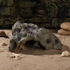 Resin Leopard Gecko Hide to Nature Reptile Rock Bearded Dragon Hideout Snake