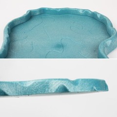 Reptile Bowl Shallow Plastic Water Dish Terrarium Aquarium Decoration