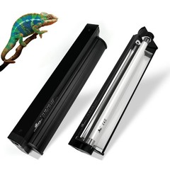 T5 UVB Lighting Combo Kit for Reptiles,8W Light Fixture with Desert 5.0 T5 UV…