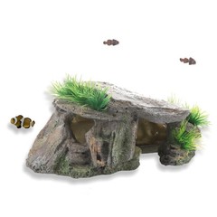 Betta Fish Hideout Cave Aquarium Rock Decor for Small Tank – 5.5 x 2.9 x 2