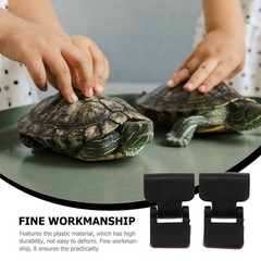 4 Pcs Feeding Box Anti-escape Lock Tank Reptile Latch Turtle Glass Buckle Lid
