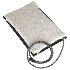 HM-60S 13 x 19 In Plastic Heated Pet Mat with Fleece Cover and Heavy Duty Ant…