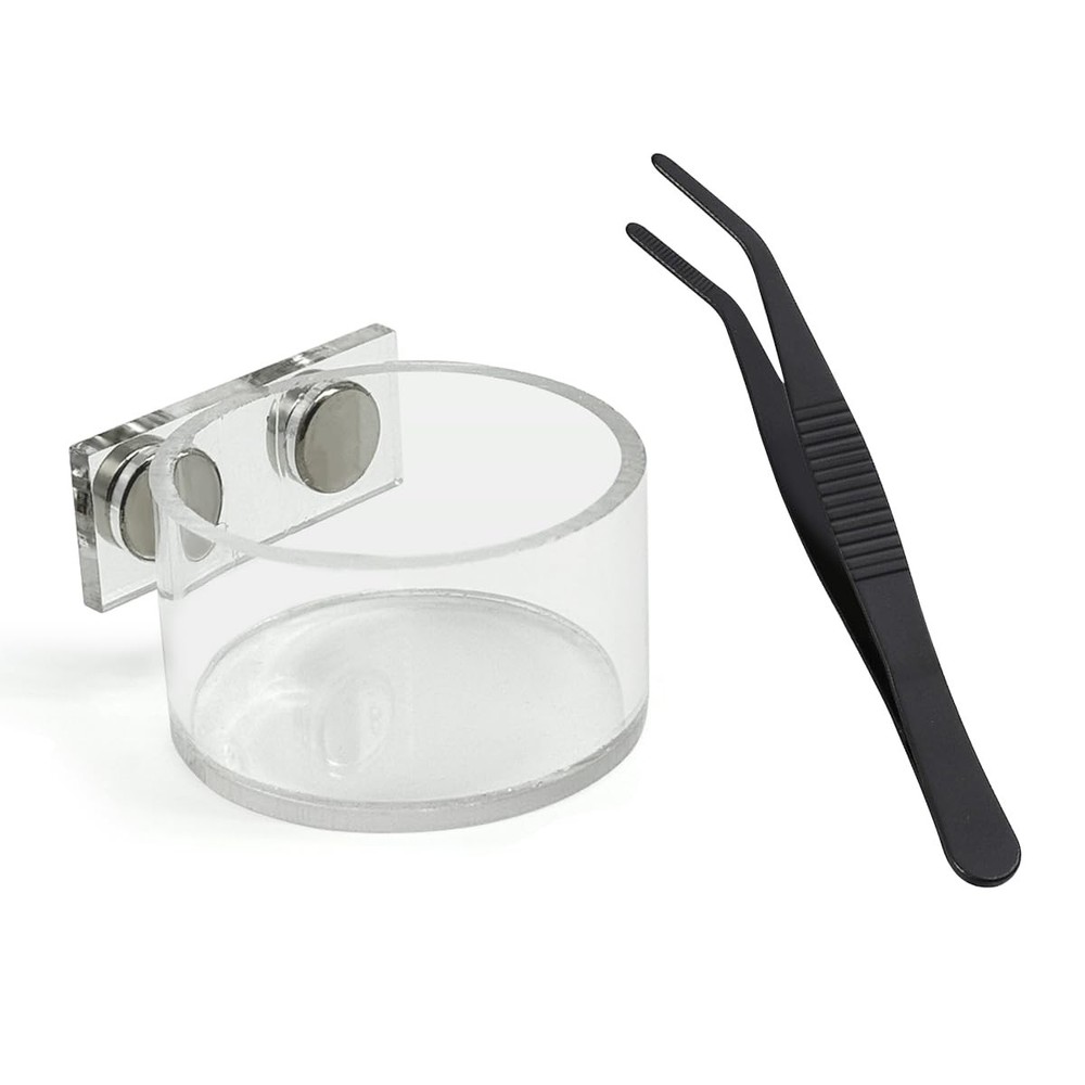 Jumping Spider Feeding Dish Set, Magnetic Water Bowl, Reptile Feeding Tongs, …