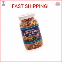 Fluker’s Buffet Blend Aquatic Formula, Turtle Food with Freeze, Dried Shrimp, Me