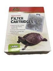 Zilla Reptile Pet Terrarium Water Filter Replacement Cartridge Large, 3-Pack