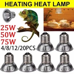 Lot 25/50/75W Reptile Lamp UVA+UVB 3.0 Pet Heat Lamp Turtle Basking Light Bulb
