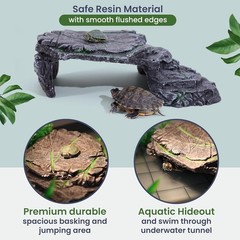 Large Turtle Tank Kit for Aquatic Turtles – Complete Starter Habitat with Filter