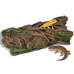 Reptile Lizard Snake Hideout 13.3″L X 5.9″W X 3.9″H – Secure Decor for Ball