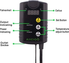 Thermostat – Reptile Heating Pad with Temperature Control Reptile 24W AIICIOO