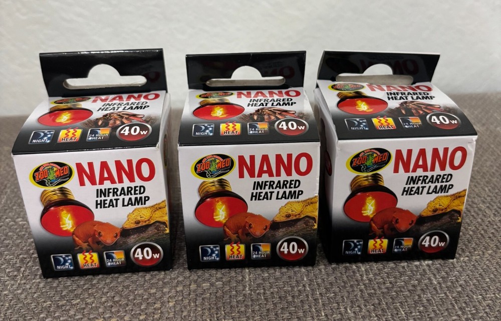 GENUINE NANO INFRARED HEAT LAMP 40w *LOT OF 3* FAST FREE SHIPPING