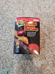Zoo Med Nocturnal Infrared Heat Lamp, 100 Watts For Reptile Terrarium