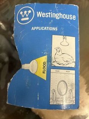 Westinghouse Infrared Heat Lamp 250W R-40 120V
