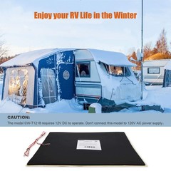 Facon 12″ x 18″12V RV Tank Heater Pad with Thermostat – 2Pack, 12Volts Heatin…