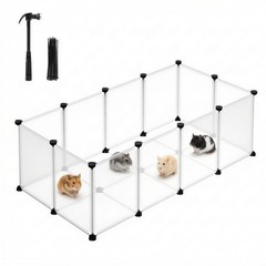 SONGMICS 20 Panel Pet Playpen for Small Animals Guinea Pig Bunny Hamster Fence