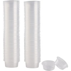 Small Gecko Food and Water Cups Plastic Reptile Feeding Bowls Ledge Accessories
