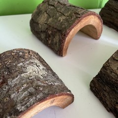 Reptile bundle LOT 3 Natural Wood Log Hides driftwood & 1 Resin wood snake decor