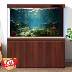 Riivvdise Aquarium Background 48×18 Green Blue