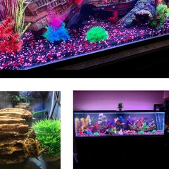 Besimple 4 Pack Aquarium Plastic Plants Grass Ball, Artificial Marimo Balls G…