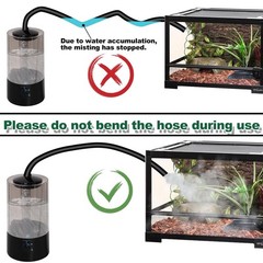 Reptile Humidifier Fogger, (4L) Fog Machine for Reptile Terrarium Tank, Pets …