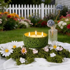 Viyffo Large Citronella Candles Outdoor, 3 Wick 20oz Citronella Candle Indoor…