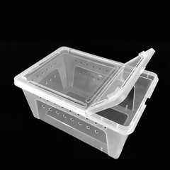 2x Breeding Box Feeding Case Reptile Transport Gecko Lizard Spider Insect Cage