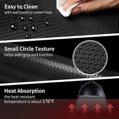 SISIPAI LIFE Reptile Mat 40 Gallon 1Pack 18×36, Bearded Dragon 18×36″ Black