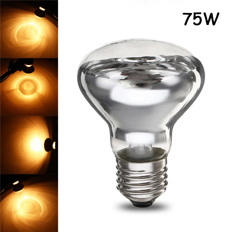220V 40-75W Reptile Lamp Mini Pet Heating Lamp R63 UV Day Night Amphibian Turtle