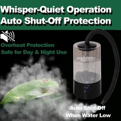 Reptile Humidifier Fogger, (4L) Fog Machine for Reptile Terrarium Tank, Pets …