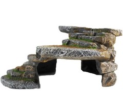 (REP183) Reptology Shale Scape Step Ledge & Cave Hideout – Decorative Resin f…
