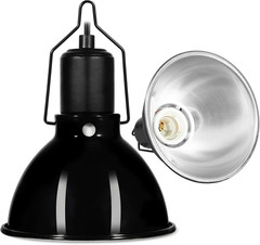 5.5in Dome Reptile Light Fixture, Max 100W UVB/Heat Lamp Holder, E26, Terrarium