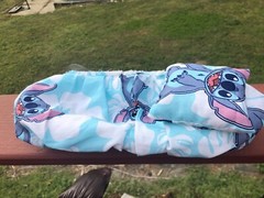 LILO & STITCH PRINTS DESIGN LRG ATTACHABLE RESTING BED COVER 4 BEARDED DRAGONS