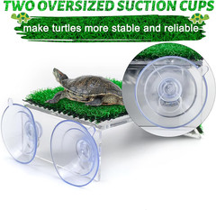 Small Turtle Basking Platform Simulation Grass Turtle Ramp, Turtle Resting Ba…