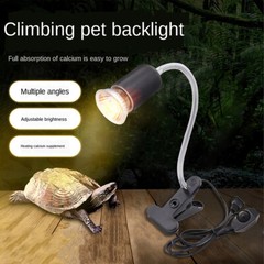 50W/75W Reptile Heating Light Bulb Tortoise Turtle Clip Holder UV Basking Lamp