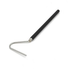 JIHAQUA 39 inch Retractable Snake Hook Stainless Steel Reptile Handling Tool