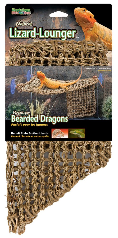 Penn-Plax Corner Lizard Lounger Climbing & Resting Mat Brown 1ea/17In X 10 in,