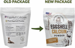 8 Oz Pure U.S.A. Eggshell Powder for Dogs/Cats, Finely Ground, Calcium Supplemen