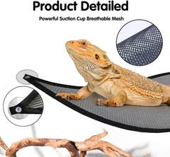 Bearded Dragon Hammock Reptile Hammock for Axolotl,Geckos,Lizards,Breathable Mes