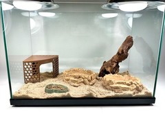Hermit Crab Climbing Toy Corner Stand Cave Tank Decor Hide Platform Hideout