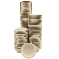 100 ct. Small 0.5oz Paper Gecko Food Water Cups for Reptile Feeder Ledge