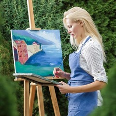 Stretched Canvases for Painting, 8 Packs 9X12 Inch Canvases for Acrylics,Oils…