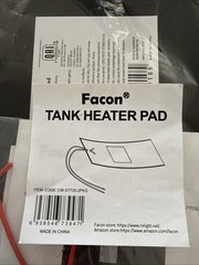 Facon 7-1/4″ x 25″ 12V RV Tank Heater Pad with Automatic Thermostat, 2Packs, …