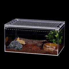NANEEZOO Magnetic Large Enclosure 2.5 Gallon 12 x 8 x 6 Inch One size, Clear
