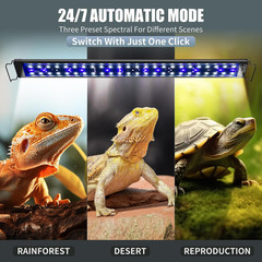 18-Inch LED UVA UVB Light for Reptiles with Controller, Full Spectrum UVA & UVB