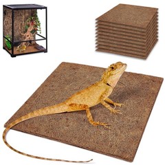 Reptile Carpet 12×12 Inch 100% Natural Coconut Fiber Mat – Ideal for Bearded