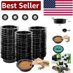 Strong Magnetic Gecko Ledge with 6 Non-Slip Feeding Cups – Safe Acrylic Design