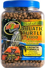 Zoo Med Aquatic Turtle Food With Added Vitamins and Minerals 7.5-Ounces 4-Pack