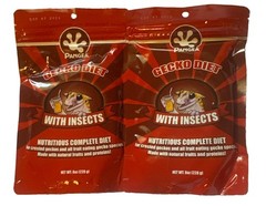 2 pack-8oz Pangea Gecko Food with Insects Crested Complete Diet 16oz Check Pics